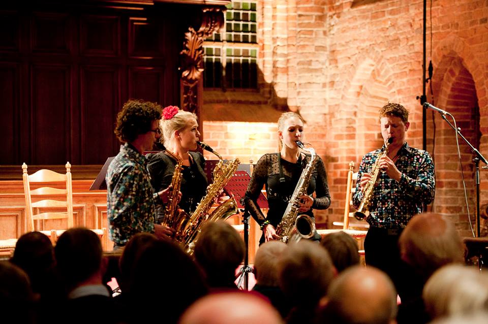 Berlage Saxophone Quartet live 2014 Joop van der Meer